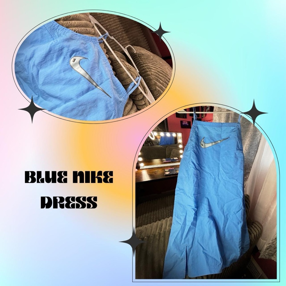 blue nike dress